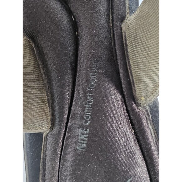 Nike Sandals Comfort Cushioned Footbed Women's Size 9 Flip Flop Thong Black - Picture 6 of 7